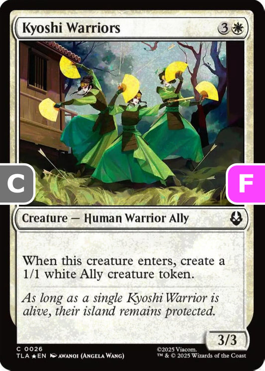 Kyoshi Warriors TLA Creature Human Warrior Ally *Foil* NM