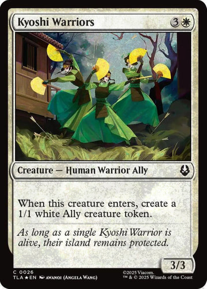 Kyoshi Warriors TLA Creature Human Warrior Ally *Foil* NM