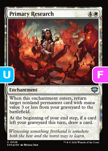 Primary Research SOS Enchantment  *Foil* NM
