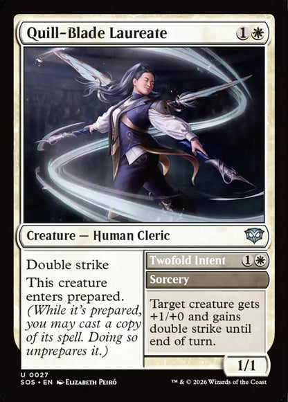 Quill-Blade Laureate SOS Creature Human Cleric NM