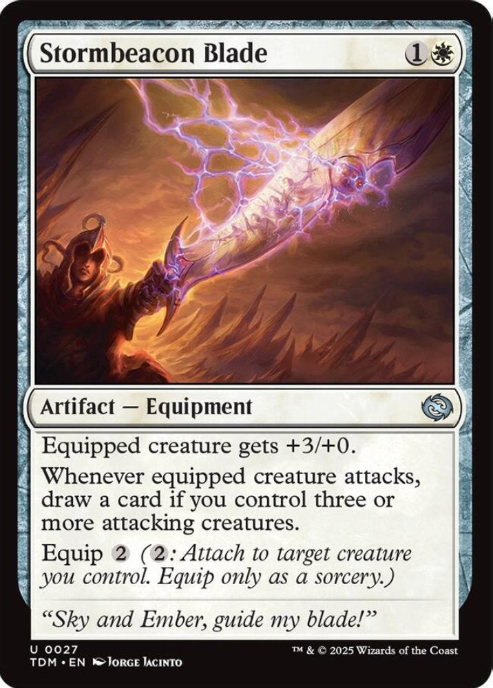 Stormbeacon Blade TDM Artifact Equipment NM