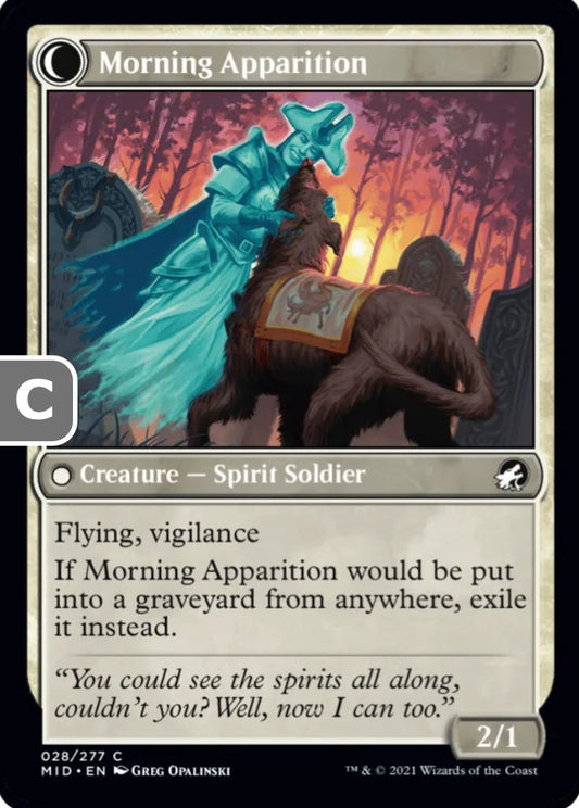 Mourning Patrol/Morning Apparition MID Creature  Human Soldier/ Spirit Soldier NM
