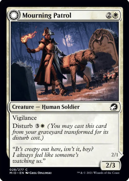 Mourning Patrol/Morning Apparition MID Creature  Human Soldier/ Spirit Soldier NM