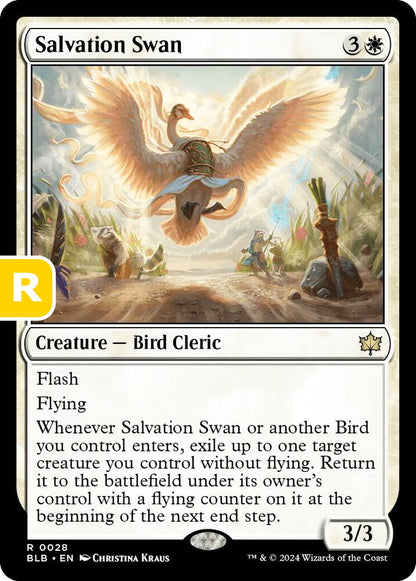 Salvation Swan BLB Creature Bird Cleric NM