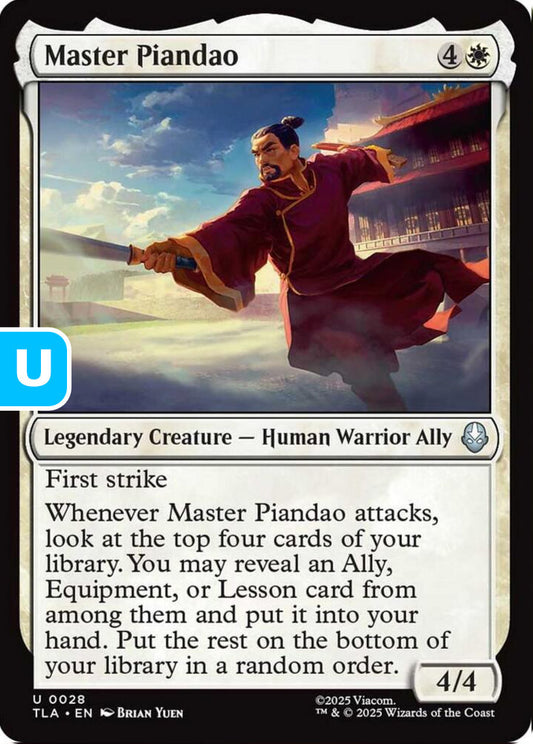 Master Piandao TLA Legendary Creature Master Piandao NM