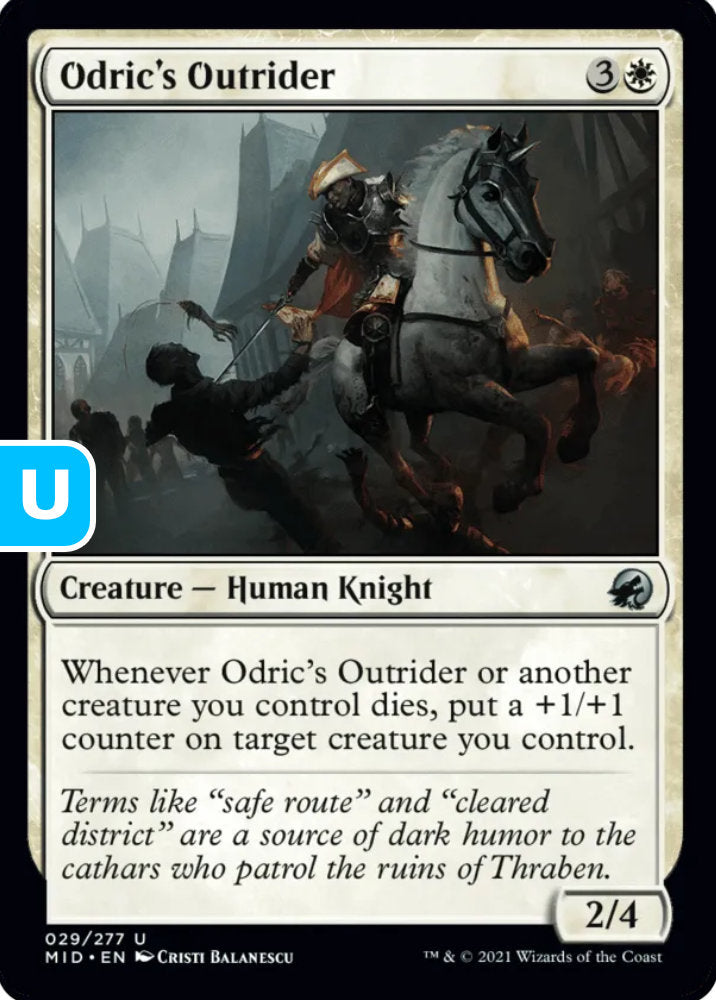 Odric's Outrider MID Creature Human Knight NM