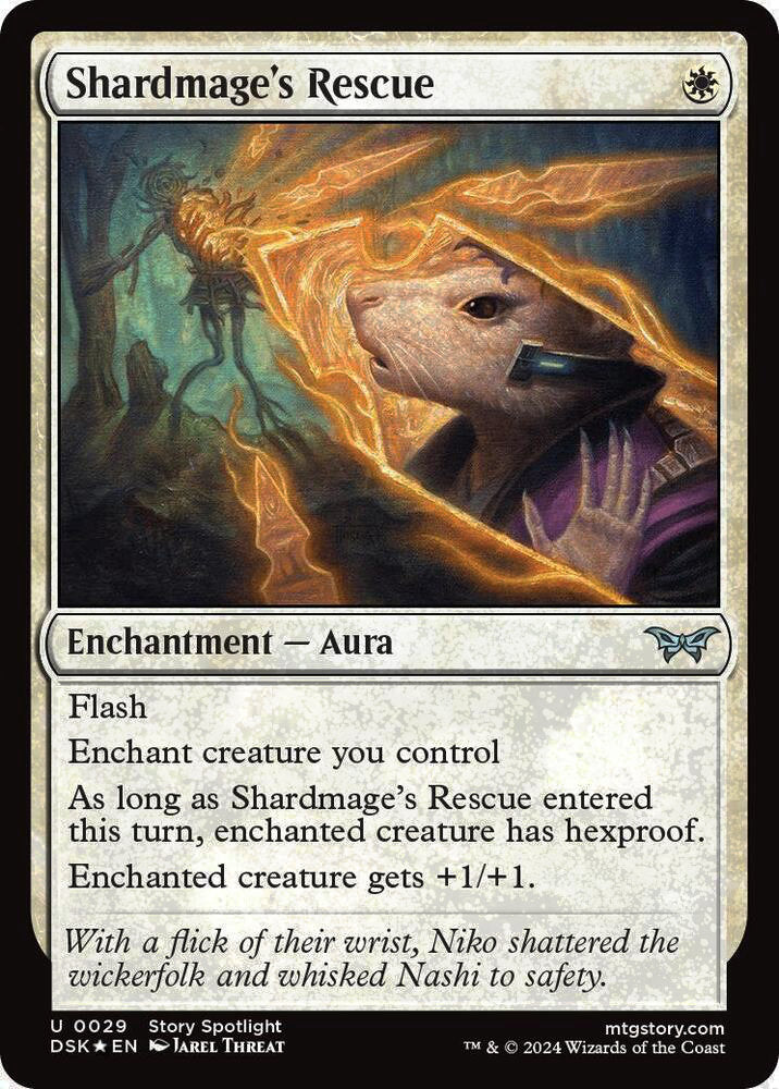 Shardmage's Rescue DSK Enchantment Aura *Foil* NM