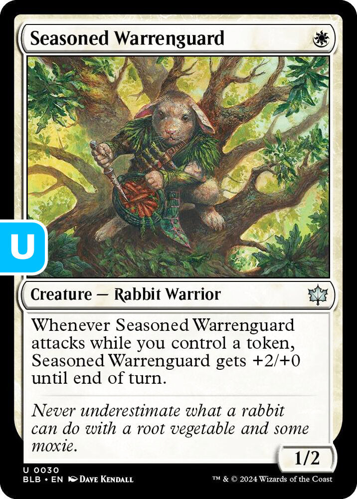 Seasoned Warrenguard BLB Creature Rabbit Warrior NM