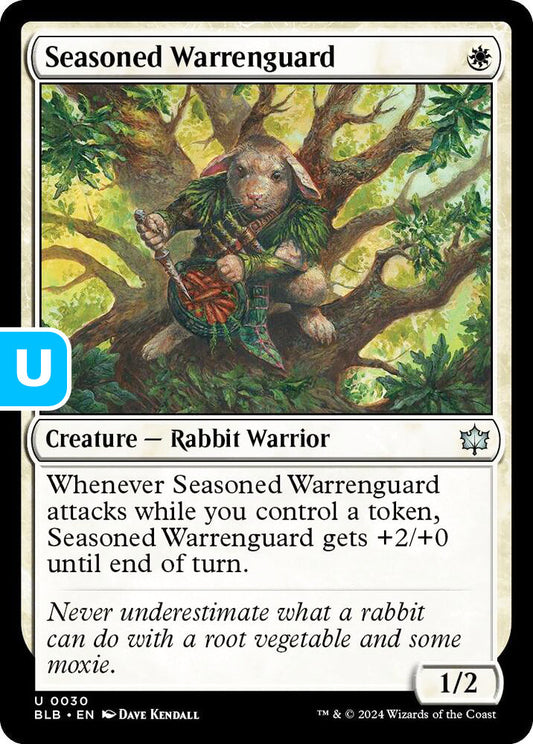 Seasoned Warrenguard BLB Creature Rabbit Warrior NM
