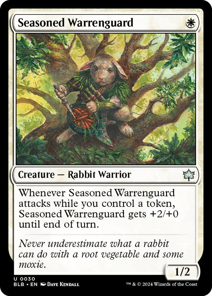 Seasoned Warrenguard BLB Creature Rabbit Warrior NM
