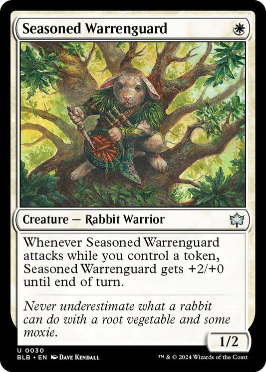 Seasoned Warrenguard BLB Creature Rabbit Warrior NM