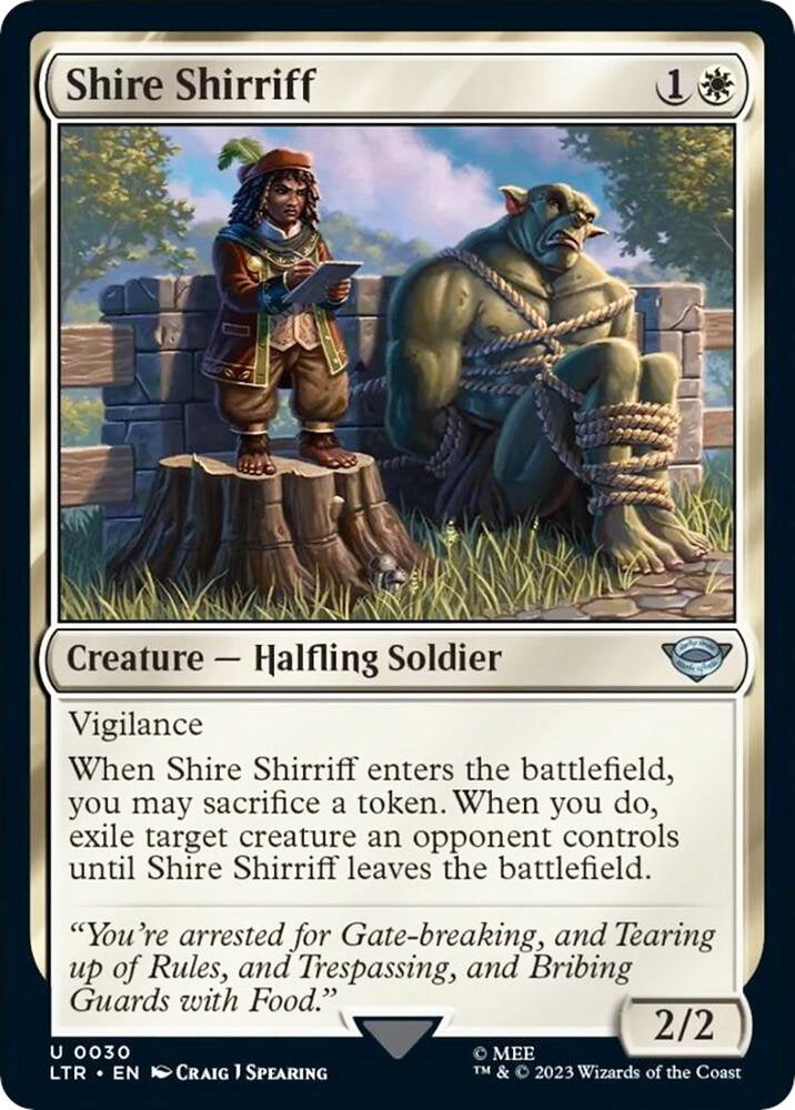 Shire Shirriff LTR Creature Halfling Solider NM