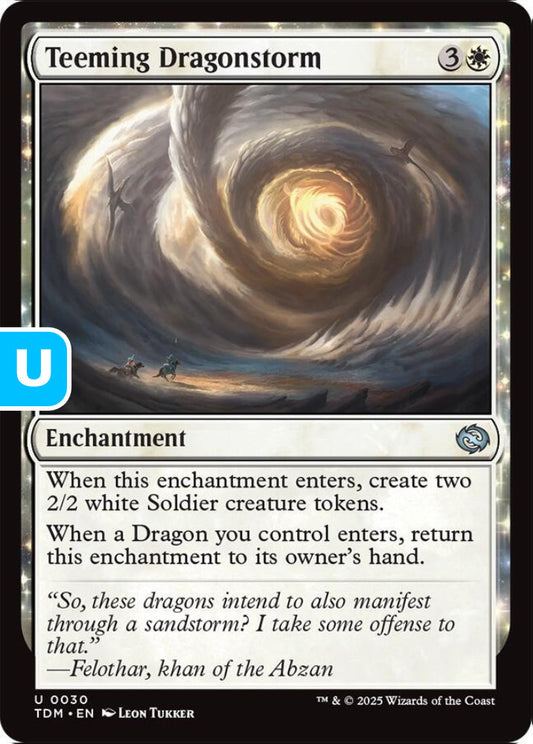 Teeming Dragonstorm TDM Enchantment  NM