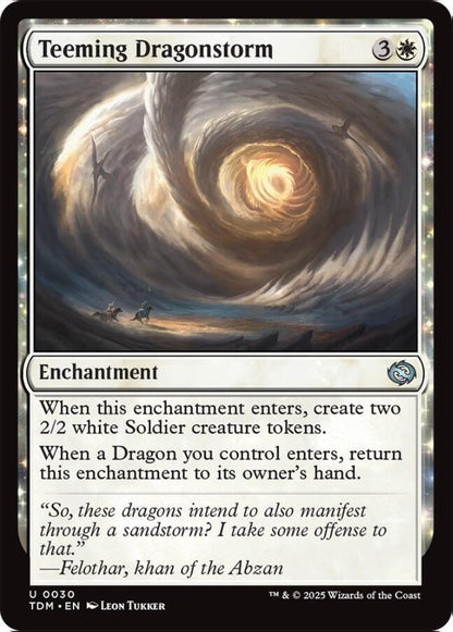Teeming Dragonstorm TDM Enchantment  NM