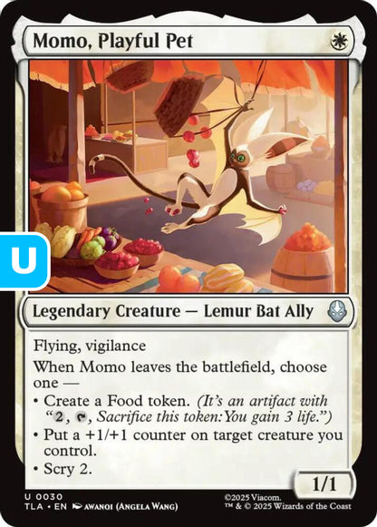 Momo Playful Pet TLA Legendary Creature Lemur Bat Ally NM