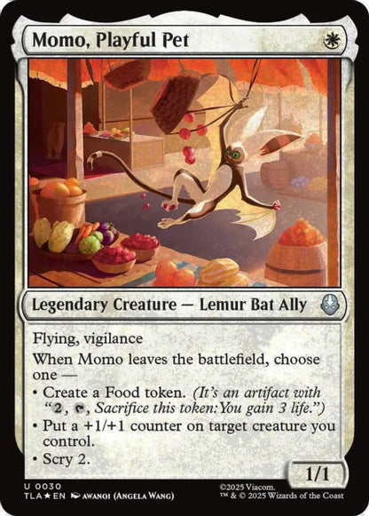 Momo Playful Pet TLA Legendary Creature Lemur Bat Ally *Foil* NM