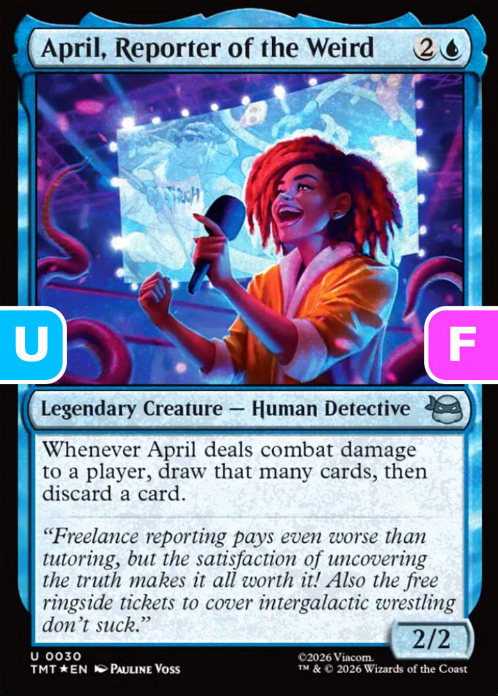 April, Reporter of the Weird TMT Legendary Creature Human Detective *Foil* NM