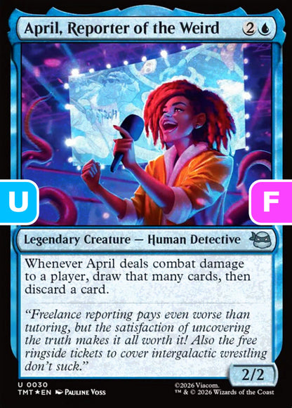 April, Reporter of the Weird TMT Legendary Creature Human Detective *Foil* NM
