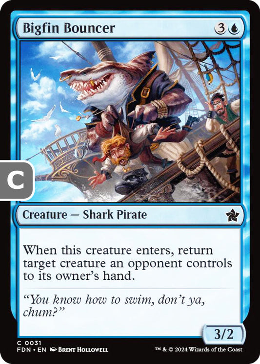 Bigfin Bouncer FDN Creature Shark Pirate NM