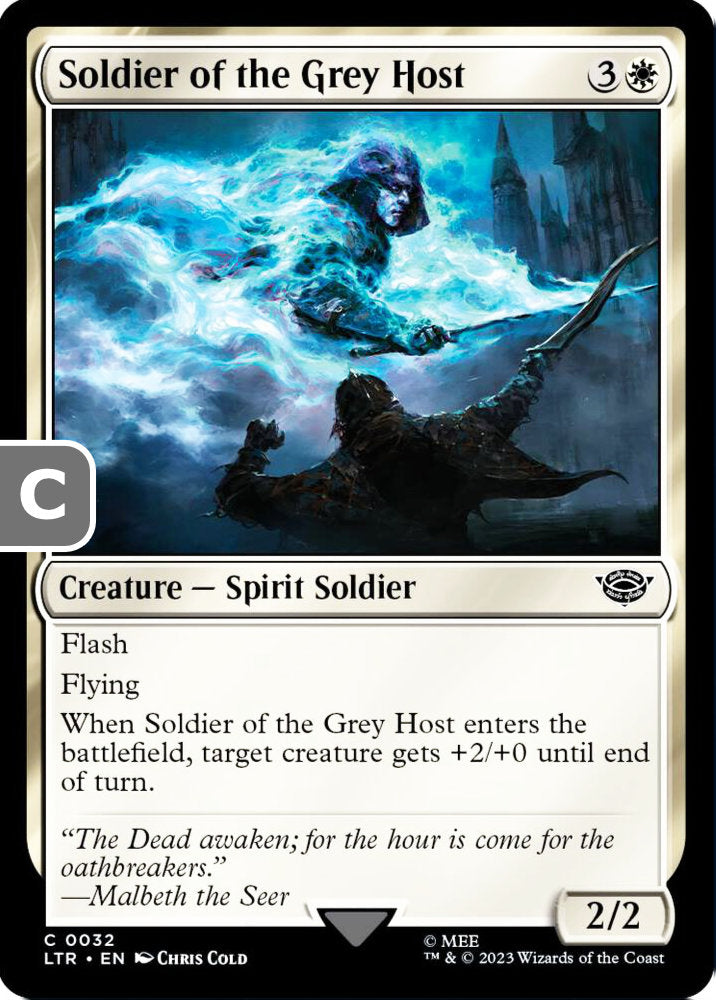Soldier of the Grey Host LTR Creature Spirit Soldier NM