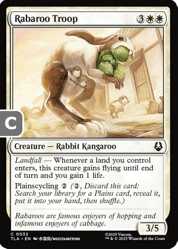 Rabaroo Troop TLA Creature Rabbit Kangaroo NM