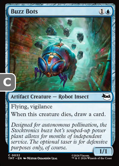 Buzz Bots TMT Artifact Creature  Robot Insect NM