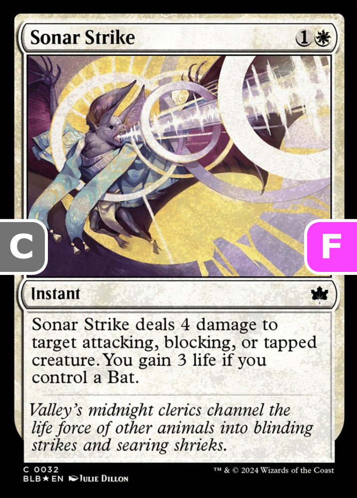 Sonar Strike BLB Instant  *Foil* NM
