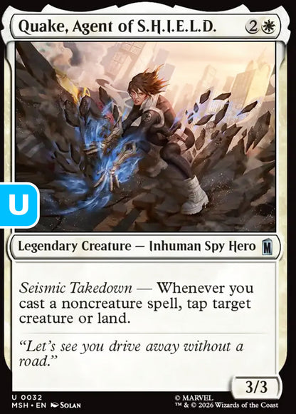 Quake, Agent of S.H.I.E.L.D. MSH Legendary Creature Inhuman Spy Hero NM