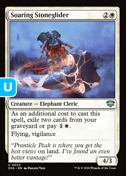 Soaring Stoneglider SOS Creature Elephant Cleric NM