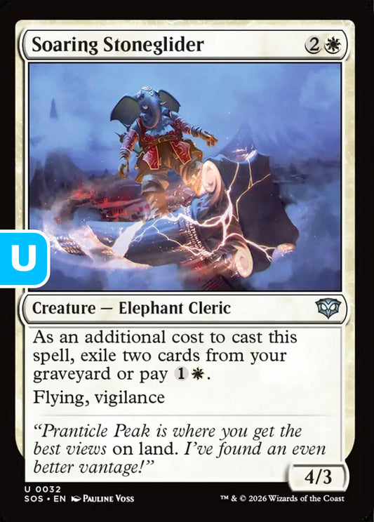 Soaring Stoneglider SOS Creature Elephant Cleric NM