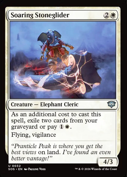 Soaring Stoneglider SOS Creature Elephant Cleric NM