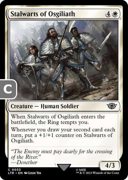 Stalwarts of Osgiliath LTR Creature Human Soldier NM