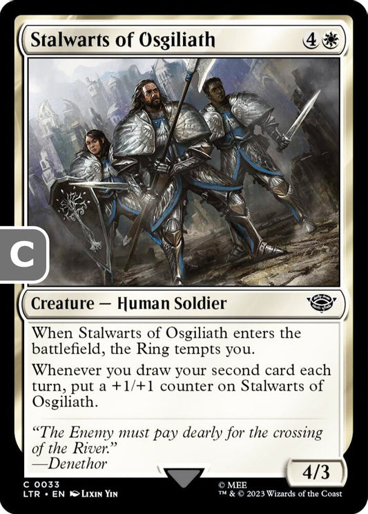 Stalwarts of Osgiliath LTR Creature Human Soldier NM