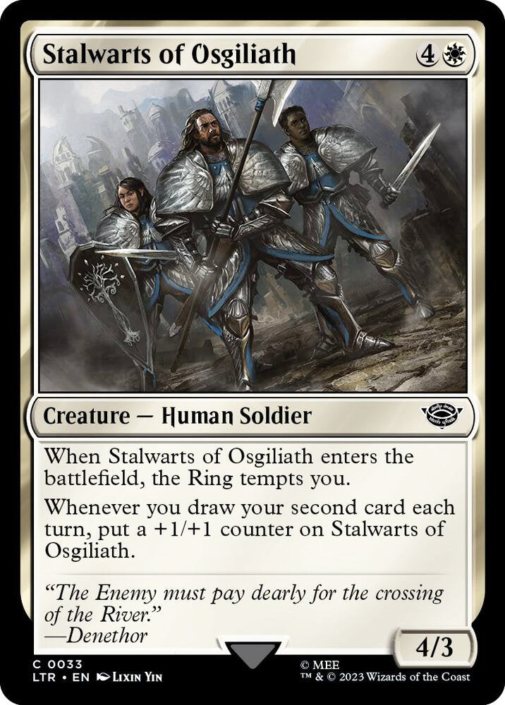 Stalwarts of Osgiliath LTR Creature Human Soldier NM