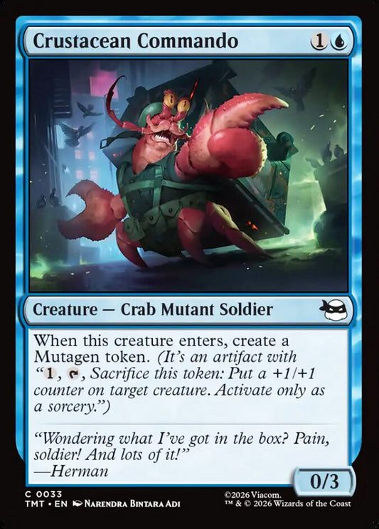 Crustacean Commando TMT Creature Crab Mutant Soldier NM