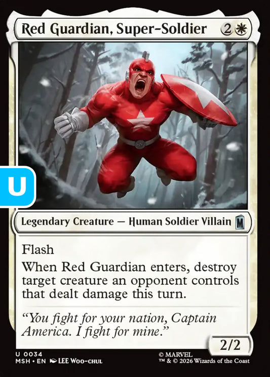 Red Guardian, Super-Soldier MSH Legendary Creature Human Soldier Villain NM