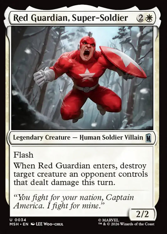 Red Guardian, Super-Soldier MSH Legendary Creature Human Soldier Villain NM