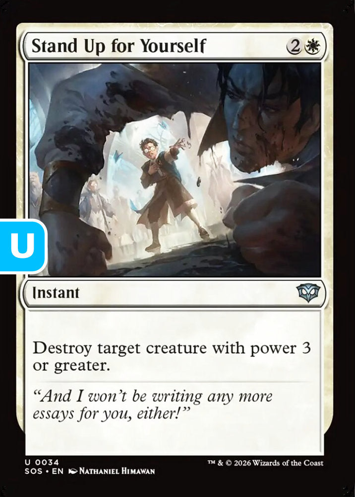 Stand Up for Yourself SOS Instant  NM