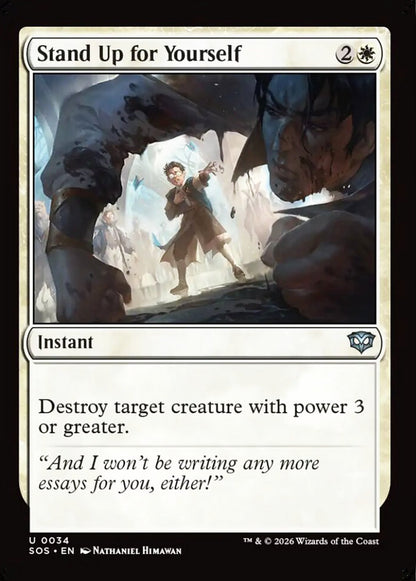 Stand Up for Yourself SOS Instant  NM