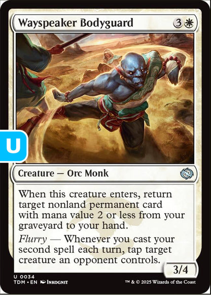 Wayspeaker Bodyguard TDM Creature Orc Monk NM