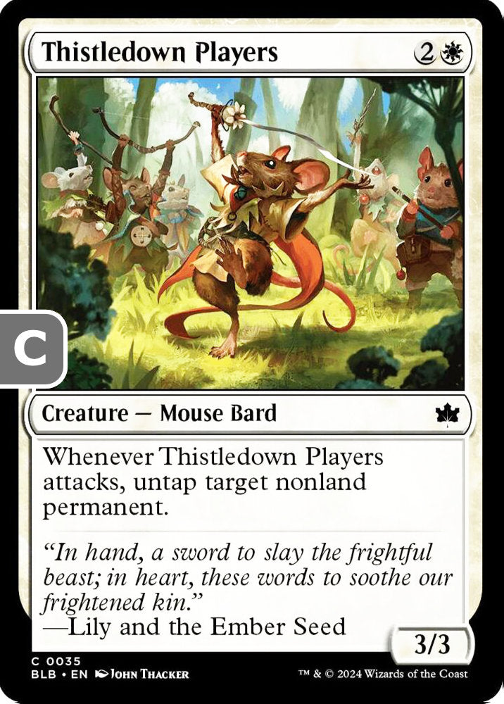 Thistledown Players BLB Creature Mouse Bard NM