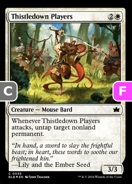 Thistledown Players BLB Creature Mouse Bard *Foil* NM