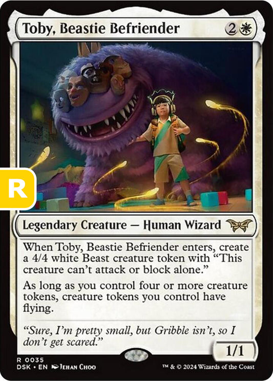 Toby Beastie Befriender DSK Legendary Creature Human Wizard NM