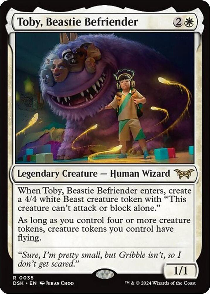 Toby Beastie Befriender DSK Legendary Creature Human Wizard NM