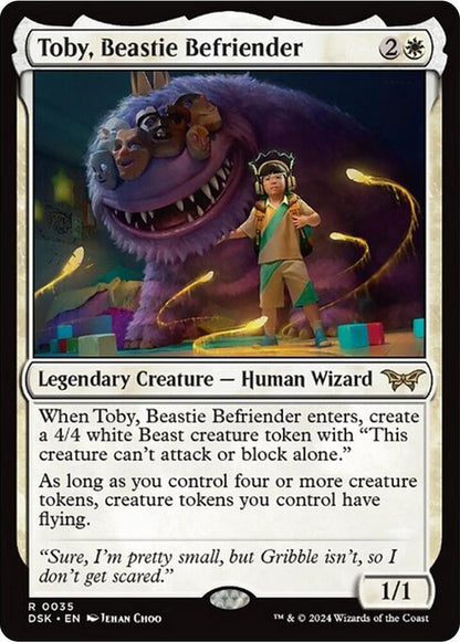 Toby Beastie Befriender DSK Legendary Creature Human Wizard NM
