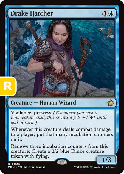 Drake Hatcher FDN Creature Human Wizard NM