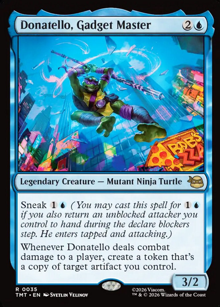 Donatello, Gadget Master TMT Legendary Creature Mutant Ninja Turtle NM