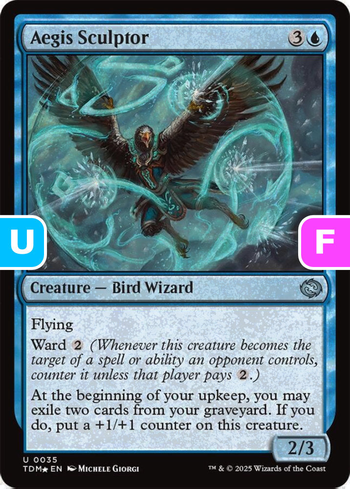Aegis Sculptor TDM Creature Bird Wizard NM