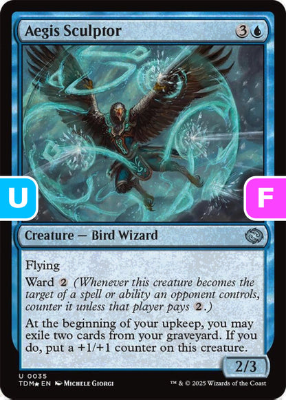 Aegis Sculptor TDM Creature Bird Wizard NM
