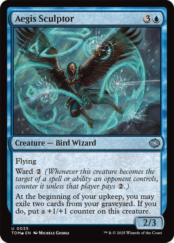 Aegis Sculptor TDM Creature Bird Wizard *Foil* NM